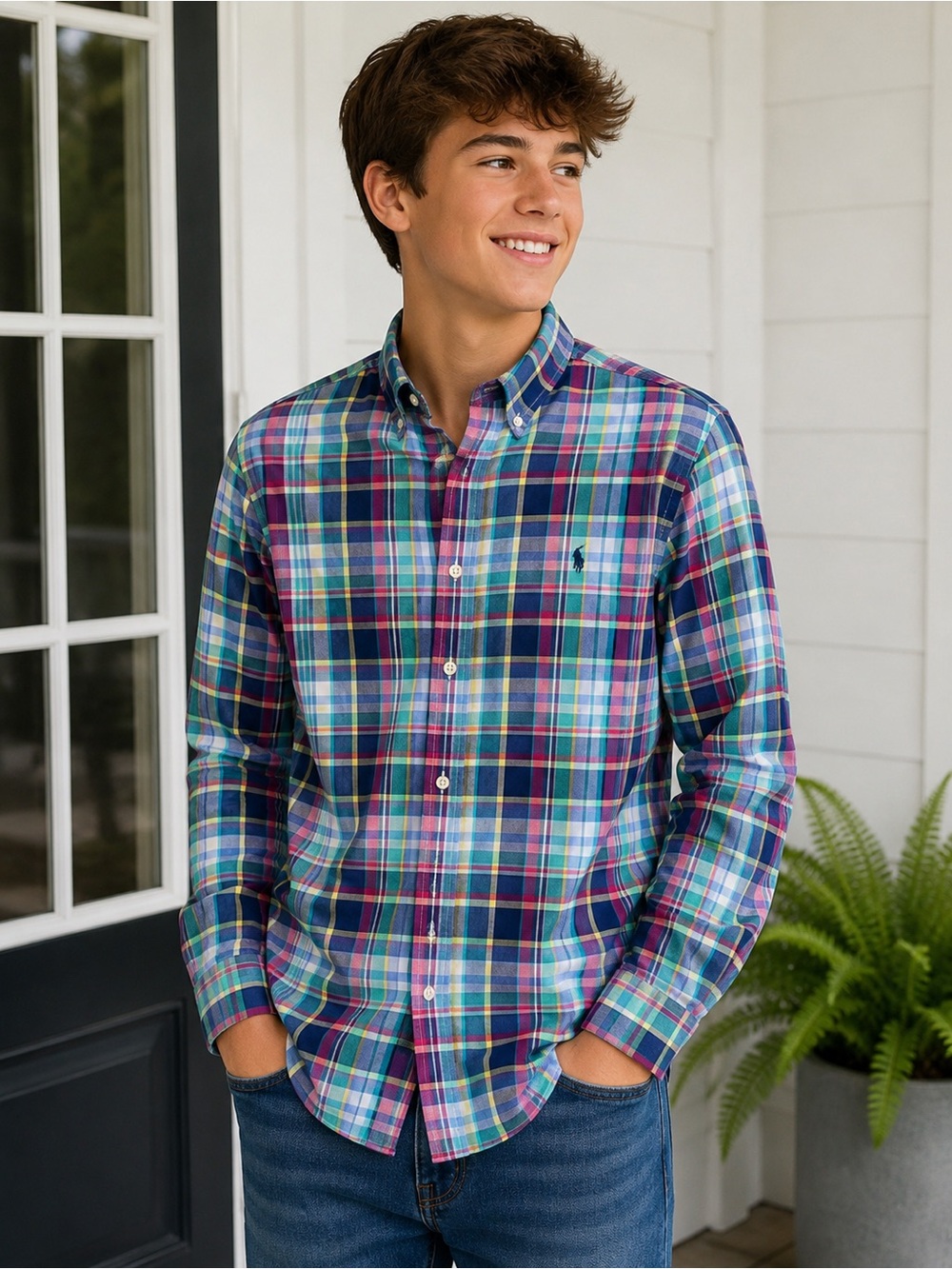 Polo by Ralph Lauren Multicolor Plaid Button-Down Shirt